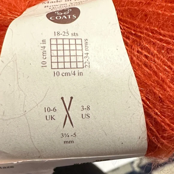 Rowan Kidsilk Haze Yarn in Vibrant Orange lot of 6 - Picture 4 of 6